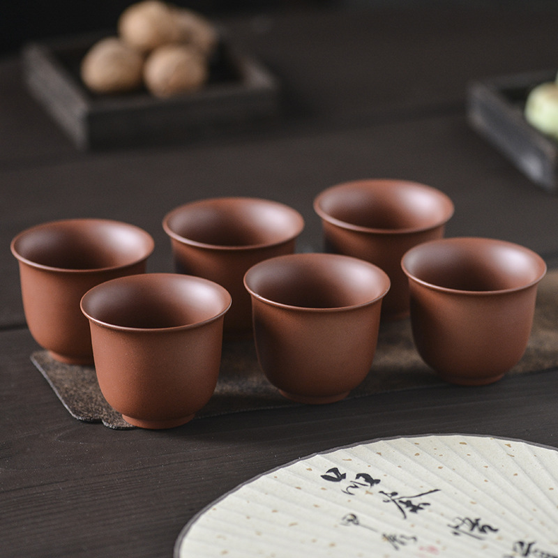 이싱 지샤 컵 쿵푸 티 컵 수제 개인 마스터 컵 차 시음 컵 싱글 티 컵 티 세트 티 볼 작은 입 컵