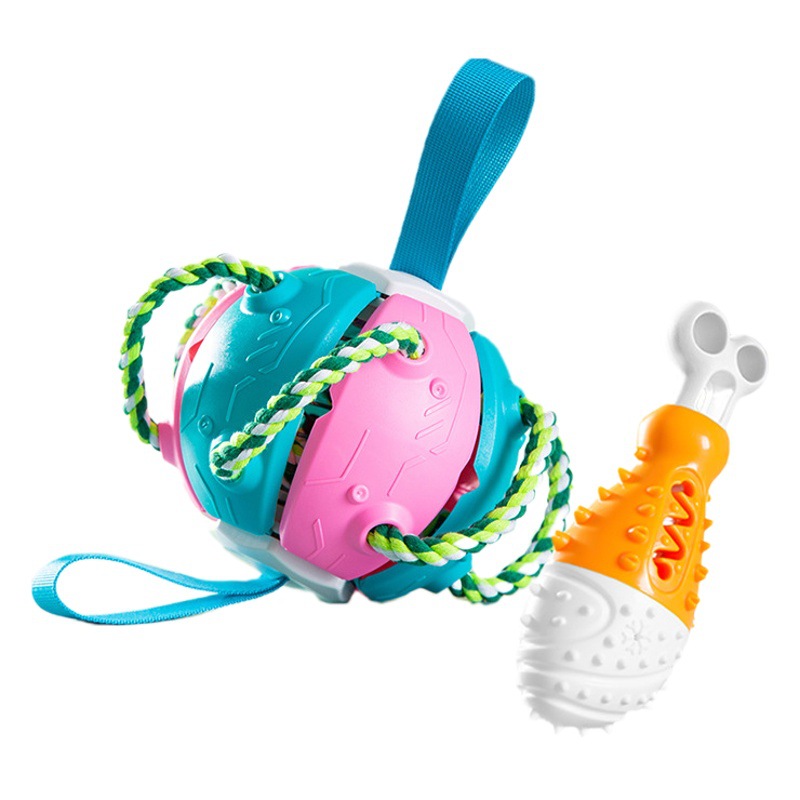 Perro molar juguete mediano y pequeño perro cachorro perro grande perro resistente a la mordedura sonido cachorro auto-Hi molar mascota suministros esféricos