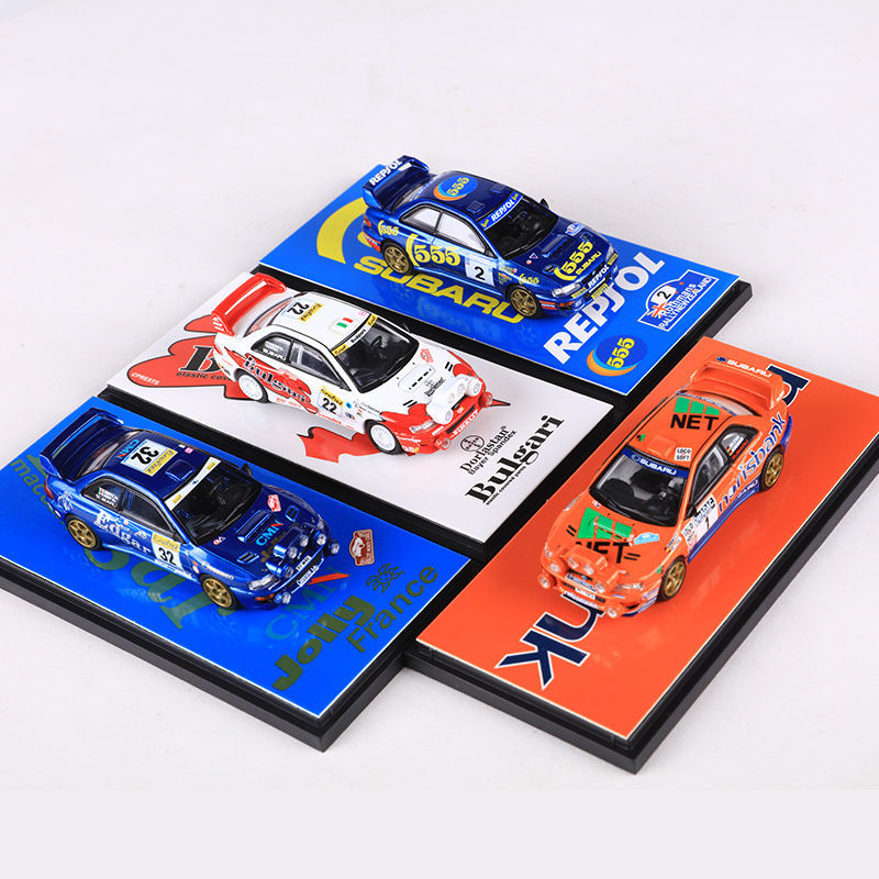 파인웍스 1:64 스바루 WRC 월드 랠리 챔피언십 랠리 카 모델 컬렉션 장식품