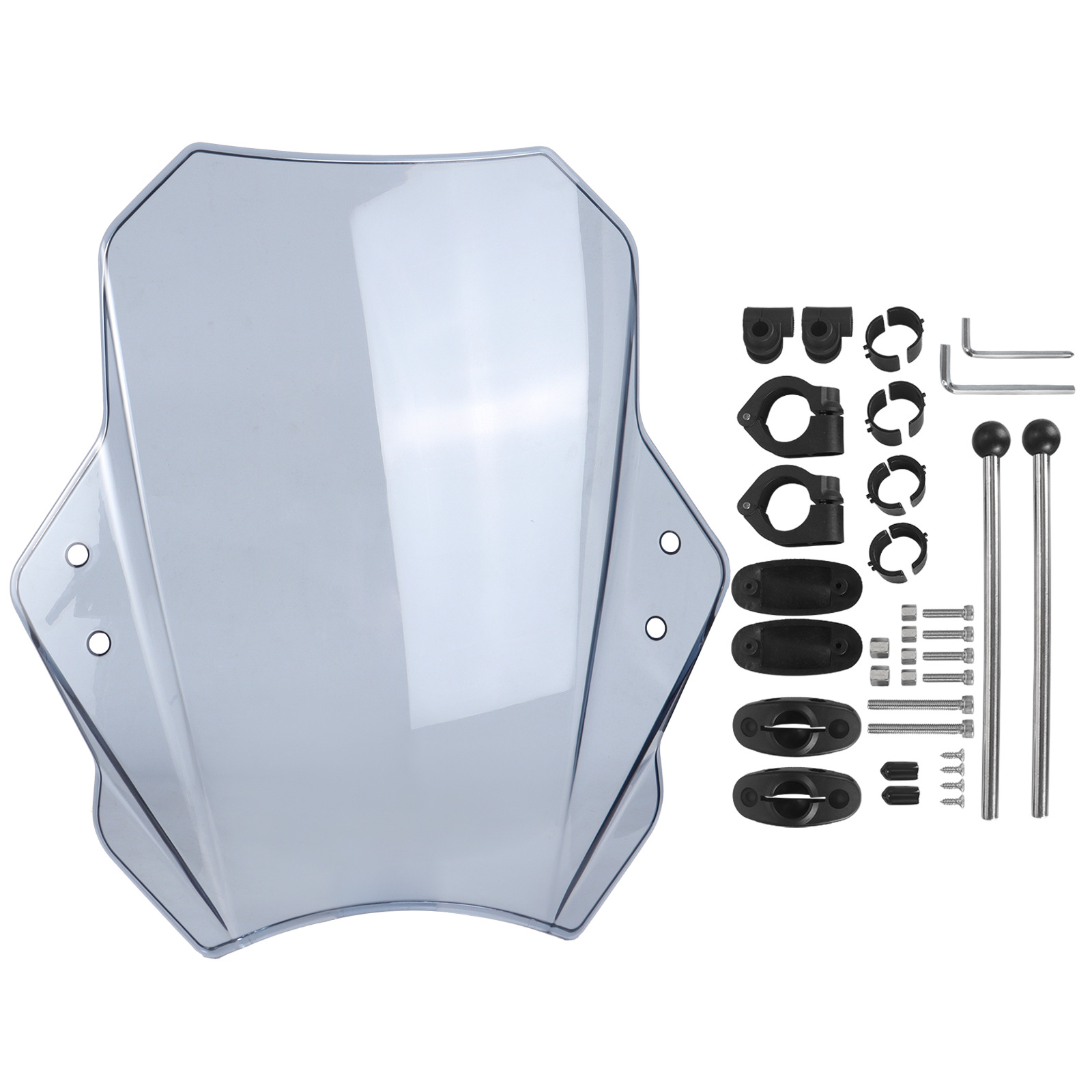 Suitable for Motorcycles, Universal Windshield, Rain Protection, Full Range of Street Bikes, Windshield Modification Bracket