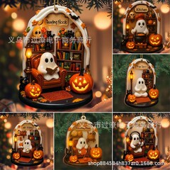 亚马逊 新款 Halloween Spooky Ornament 幽灵般可爱的鬼场景装饰