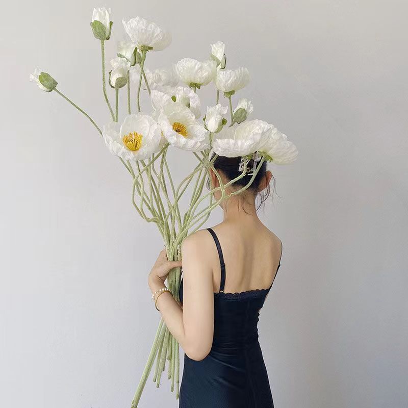 Oil painting flocking simulation Iceland large Yu Meiren wedding shooting props floral wedding road lead window decoration