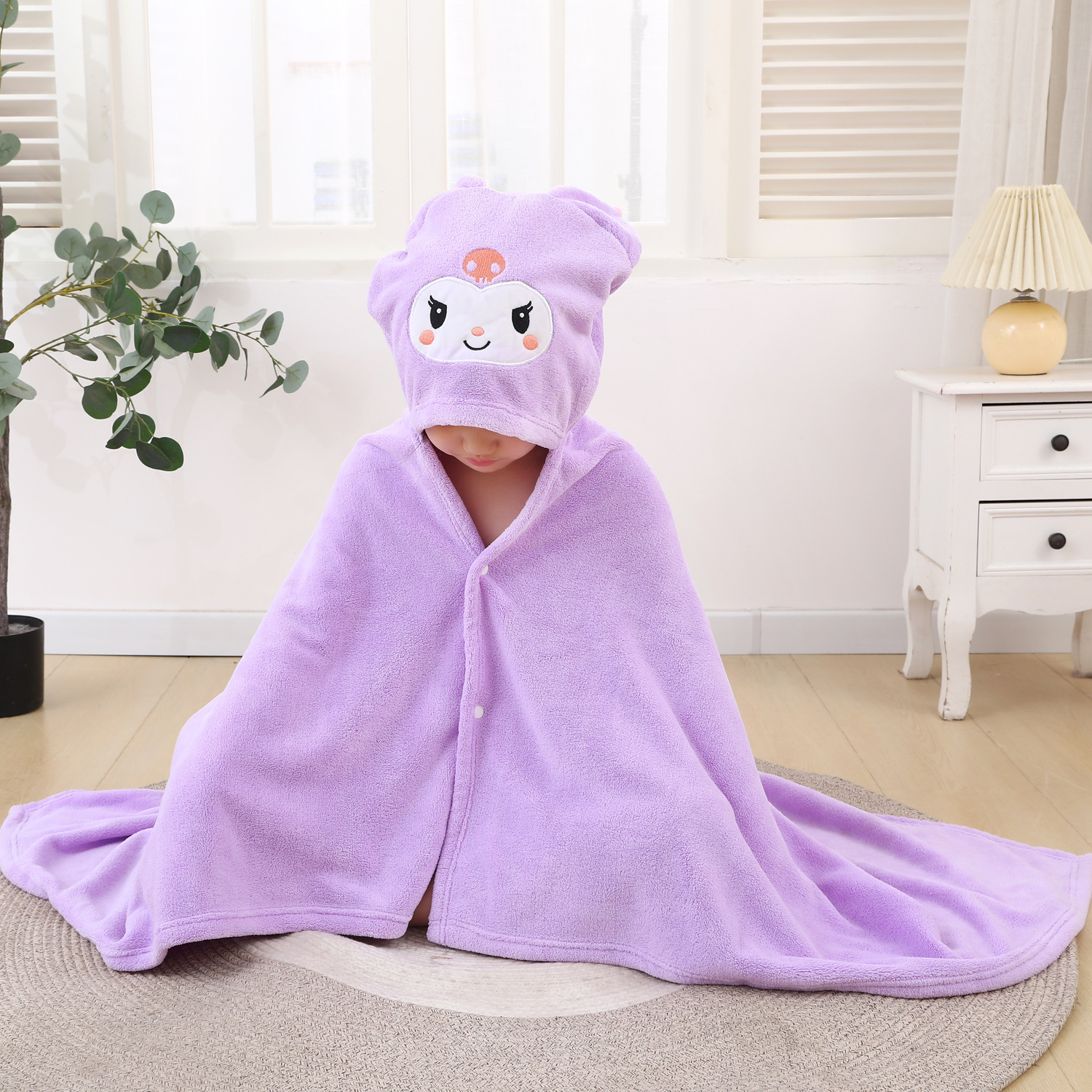 Toalla de baño para niños de dibujos animados capa para adultos con capucha para hombres y mujeres, los niños grandes pueden usar una bata de baño de secado rápido que absorbe agua, baño con capucha