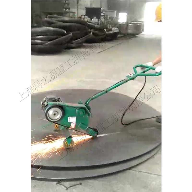 手推式钢板打磨机 电动型钢板焊缝打磨机 拼接钢板磨焊口设备
