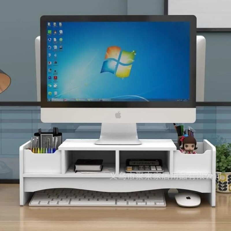 Cross-Border Computer Height-Adjustable Desk Screen Display Stand, Desktop Computer Height-Adjustable Stand, Keyboard Storage Rack