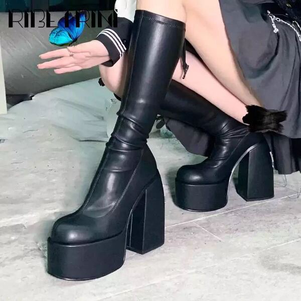 demi-season elastic polyurethane boots