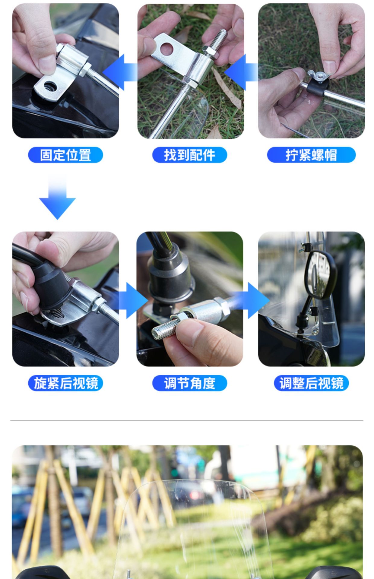 Suitable for Electric Vehicle Front Windshield, Universal Windshield Hd, Transparent for Pedal Battery Motorcycles