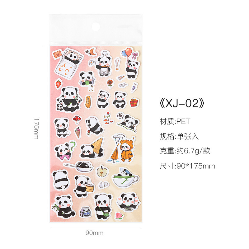 18 Diario de dibujos animados de animales pegatinas planas DIY álbum Diario material decorativo pegatinas de juguete para niños