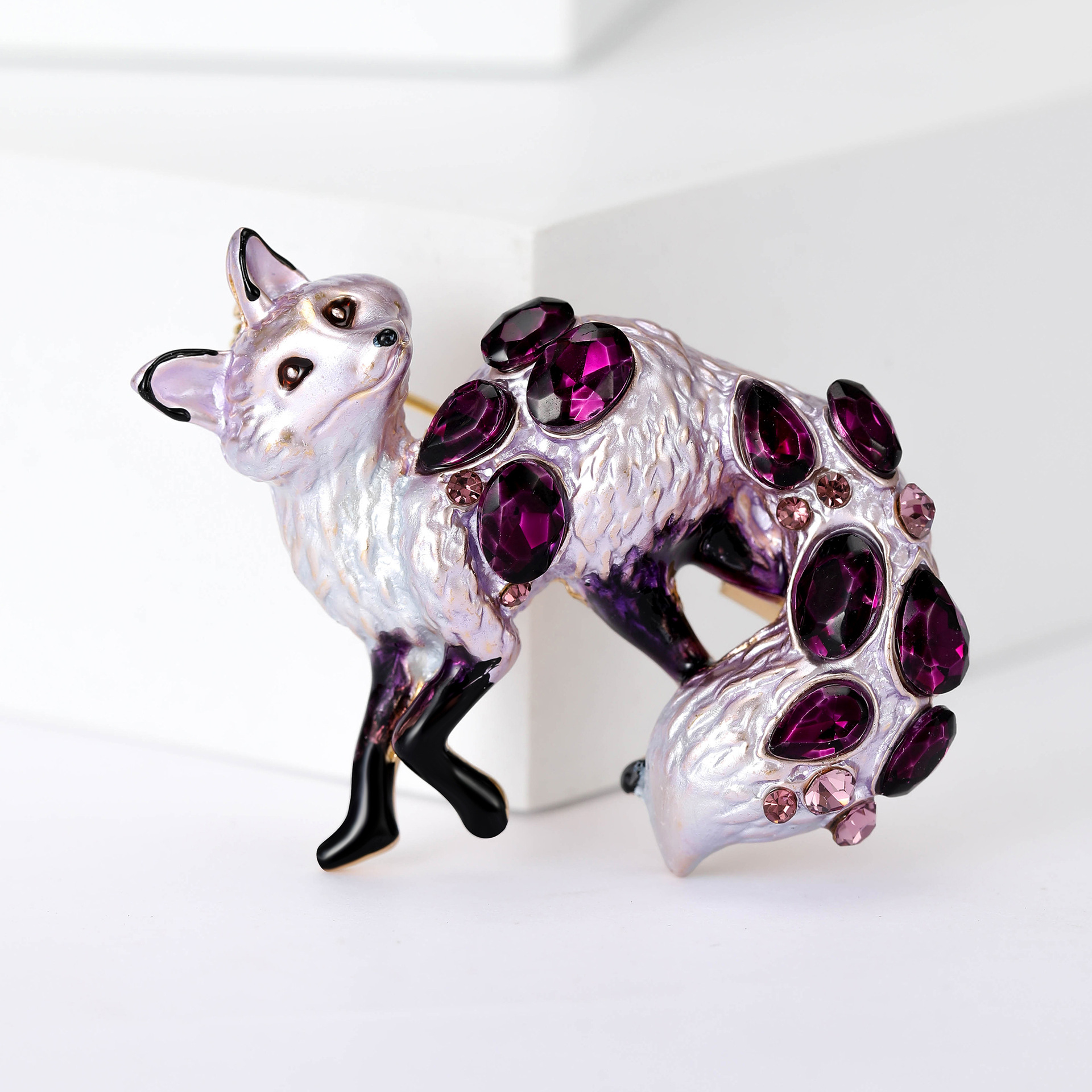 15g Weight Brooches Classification Holiday, Banquet Occasion Alloy Material Fox Pattern Women's Gender Casual, Elegant, Lady Style Casual Elegant Lady Pin Fox Alloy Women's Brooches 6