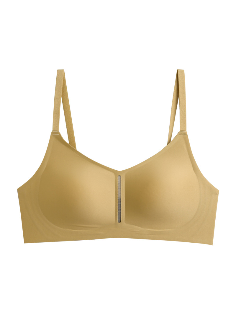 Ropa interior sin costuras japonesa pecho grande delgado y pecho pequeño pecho anti-flacidez Sujetador deportivo inalámbrico 1007