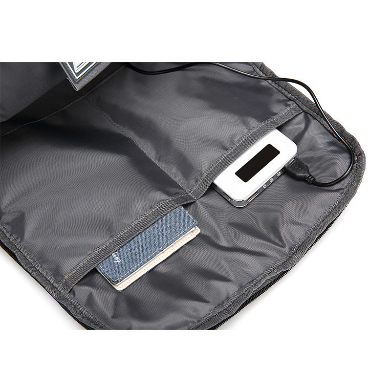 Computer Backpack School Men's Business Bag Black_voghion.com