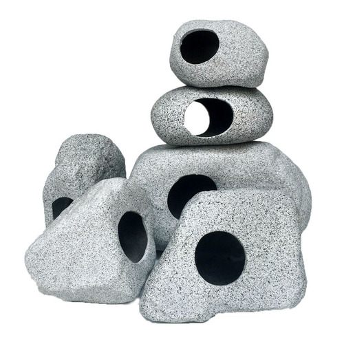 Fish tank landscaping decoration three lakes cichlid fish shelter house mini parrot special-shaped fish breeding tank shrimp house spawning clay pot