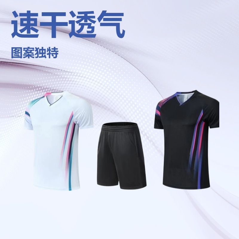 Nuevo traje de bádminton, camisa de manga corta, voleibol, tenis de mesa, ropa deportiva, ropa de entrenamiento para mujeres, ropa de entrenamiento para adultos