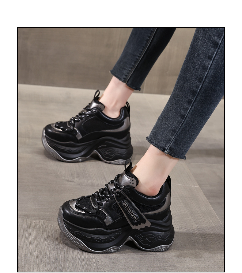 Giày thể thao nữ đế dày độn cao phong cách dad sneaker ZDW871-5 — Màu be chi tiết 18