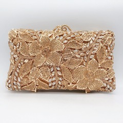 Cross-border new flower-encrusted diamond dinner bag European and American banquet rhinestone clutch women's bag bride wedding bag clutch bag