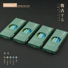 复古色中性笔六棱批发按动笔k-350.5mmNO.71043柏势嘉彩色中性笔