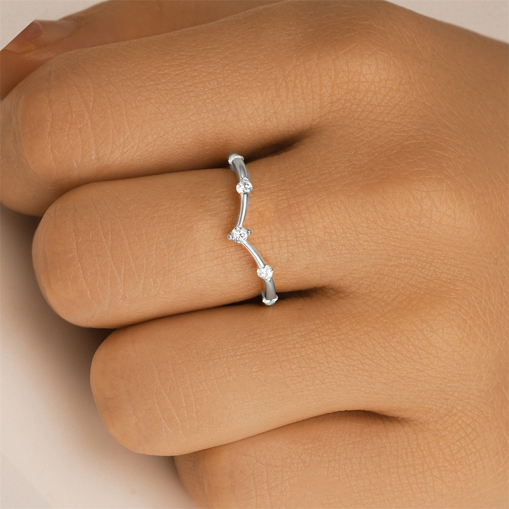 2g Weight Zircon Inlay Material Open Rings Classification Adjustable Ring Size 1 Piece Quantity Daily Occasion 925 Sterling Silver Material Cross, Heart Shape, Butterfly Pattern All Seasons Season Women's Gender Plating, Inlay Design Simple Style, IG Style Style 925 Sterling Silver Zircon Cross Heart Shape Butterfly Open Rings 925 Sterling Silver Rings 18