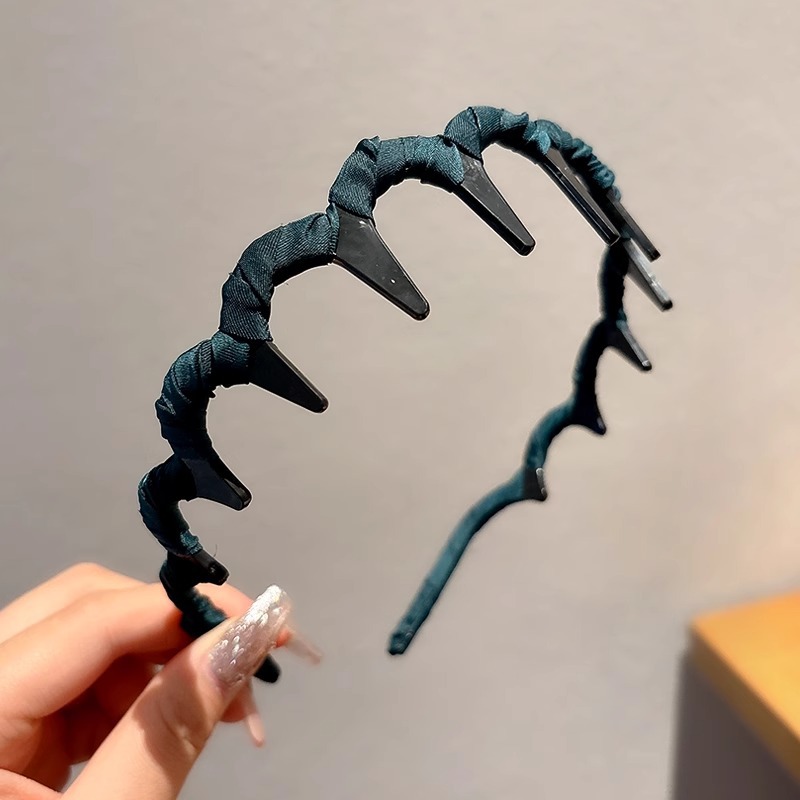 Temperamento de alto cráneo, banda de cabello ondulado, banda de cabello para mujeres de alta calidad, estilo extranjero, lavado de cara, banda de cabello especial, clip de cabello para cabello