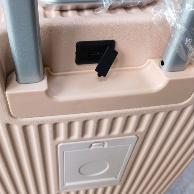 Maleta de marco de aluminio mujer202424 pulgadas rueda universal contraseña caja de tracción de embarque para niños bloqueo antirrobo