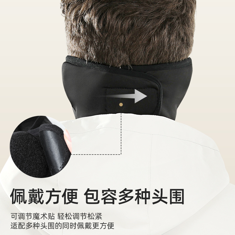 Invierno Ollie terciopelo máscara térmica ciclismo al aire libre viento frío cálido oído cuello hombres ciclismo máscara dkz25