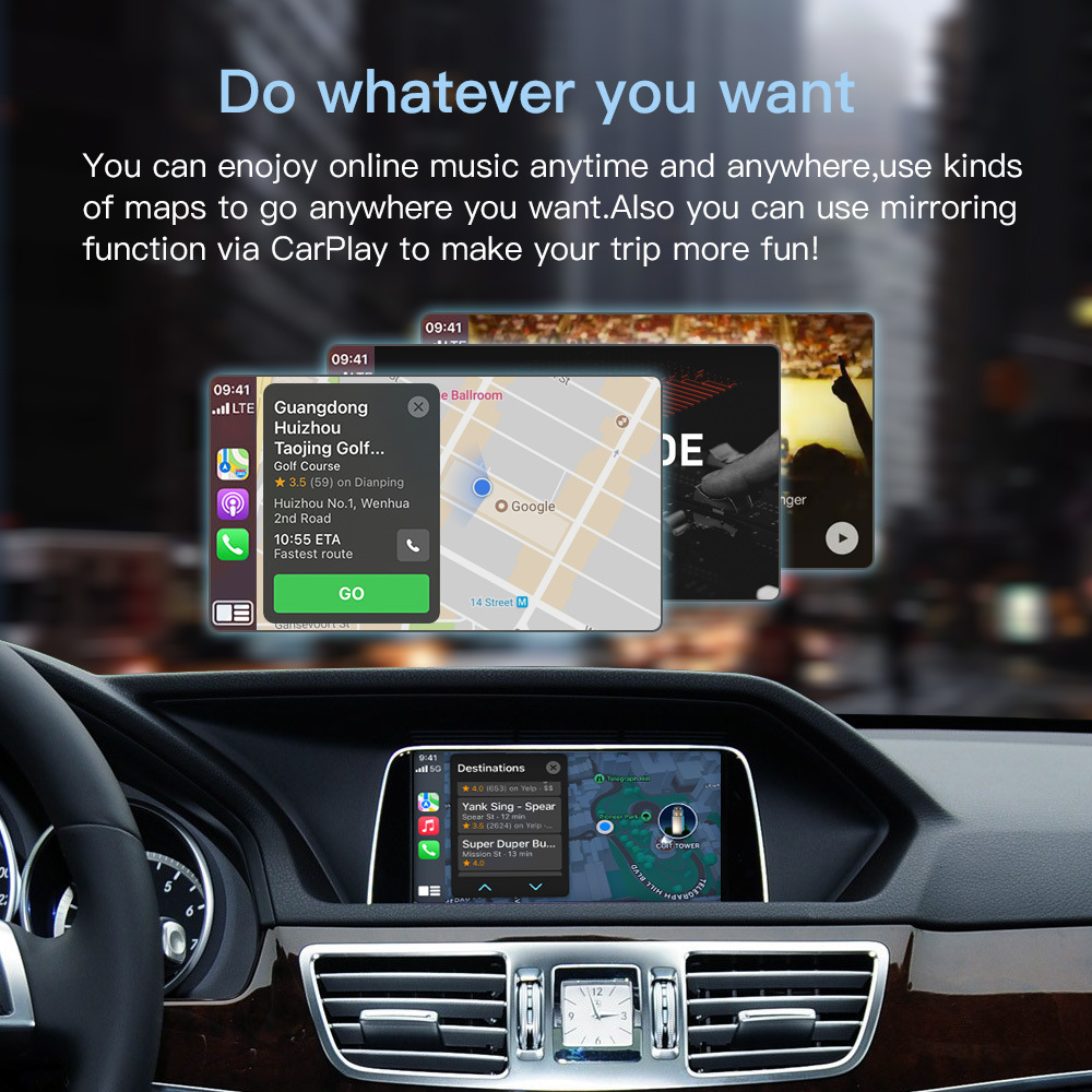 Wireless Carplay Decoder Android Auto Module for Mercedes-Benz NTG4.5 NTG5.0