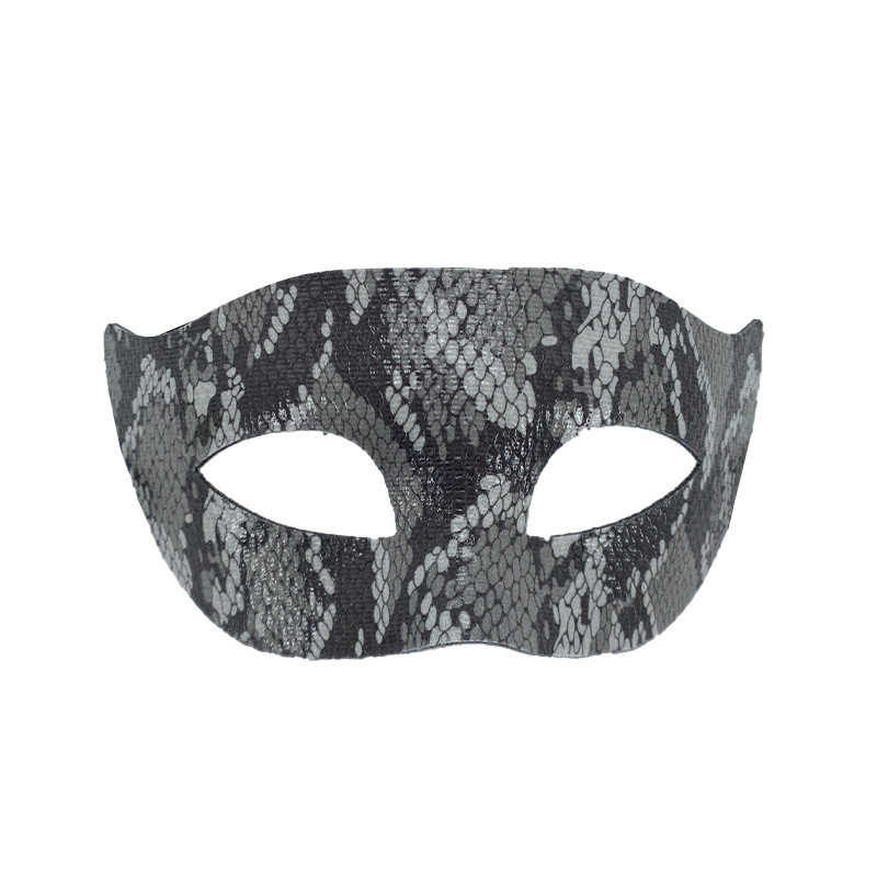 Máscaras de pareja media cara máscaras de baile piel de serpiente piel de cocodrilo máscaras de ojos fiesta de Halloween luchador jugueteo props