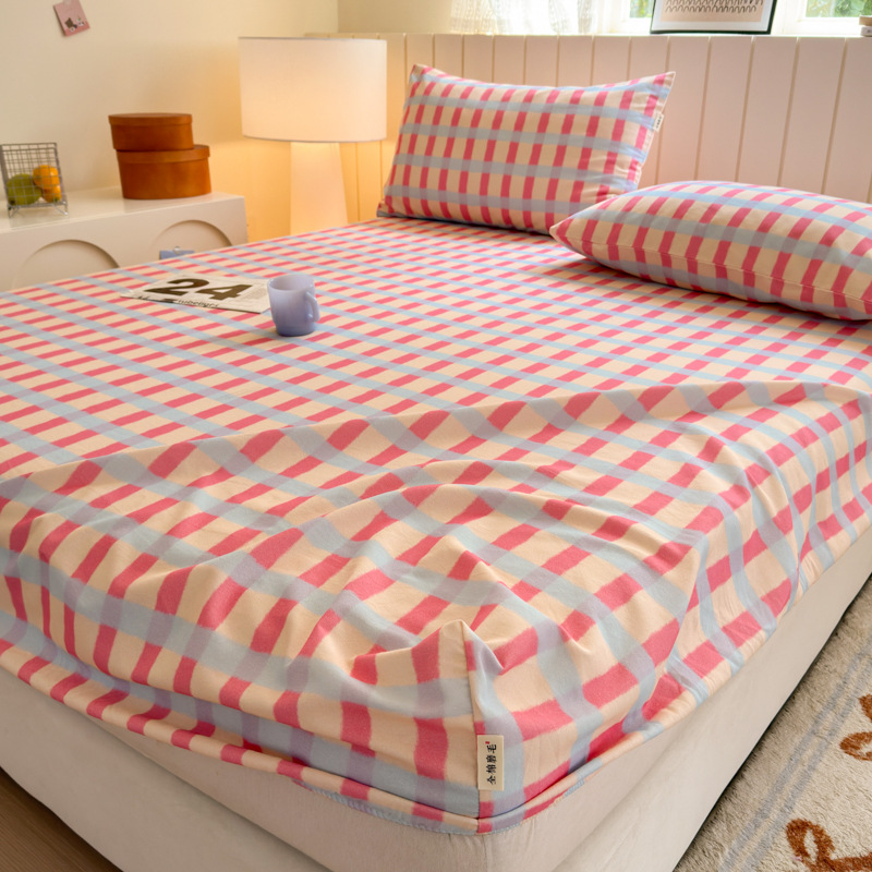 Cama de algodón grueso y molido, una sola pieza de algodón puro otoño y invierno, nueva cubierta de colchón doble
