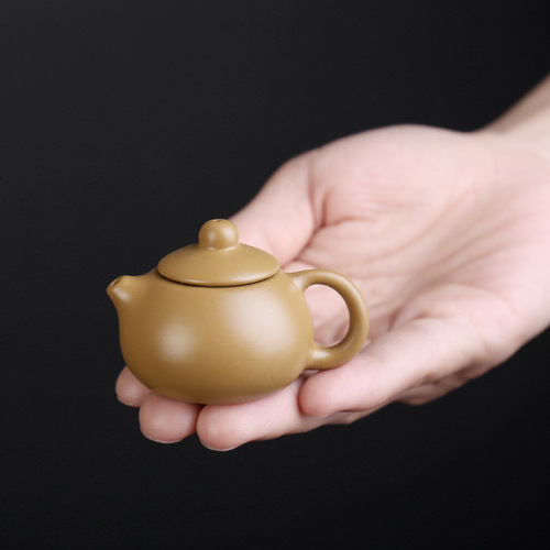 Mini Zisha Teapot Set, Small Finger Tip Teapot, Can Be Nurtured, Yixing Tea Ware Tea Pet Ornament, Small Ceramic Chinese Fortune Bringer