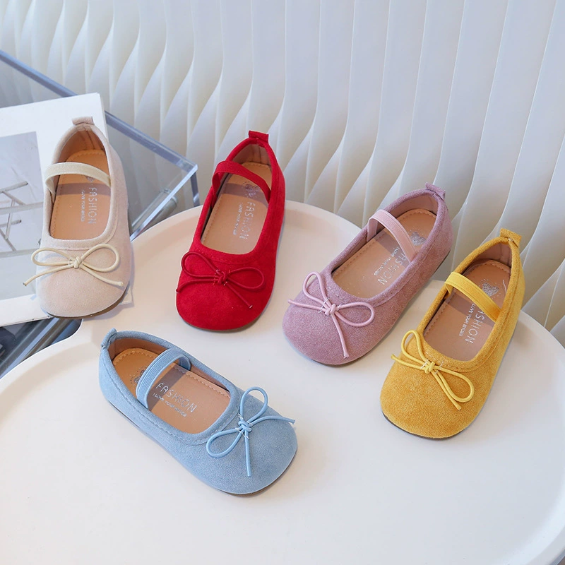 Детские кожаные туфли-макароны, весна 2025, новые детские туфли принцессы, туфли Doudou для девочек, туфли Мэри Джейн на мягкой подошве
