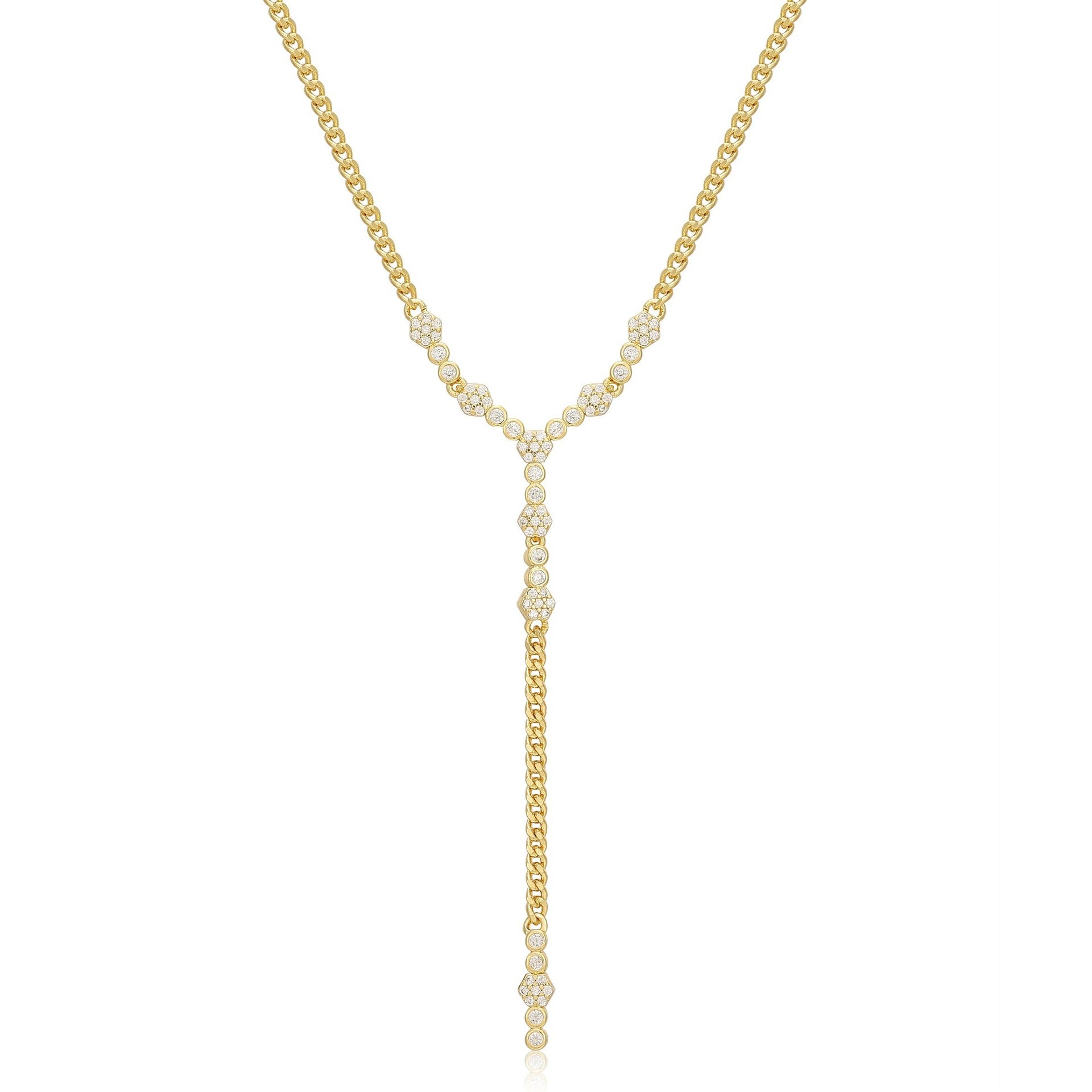 Acero inoxidable en stock fábrica al por mayor europea y americana transfronteriza retro 18K chapado en oro borla circón cadena cubana molienda cadena collar