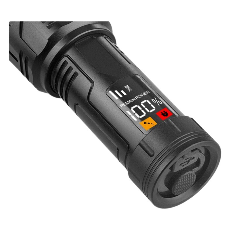 Nueva luz fuerte linterna súper brillante al aire libre de largo alcance de carga táctica Proyector láser LED patrulla casera luz láser