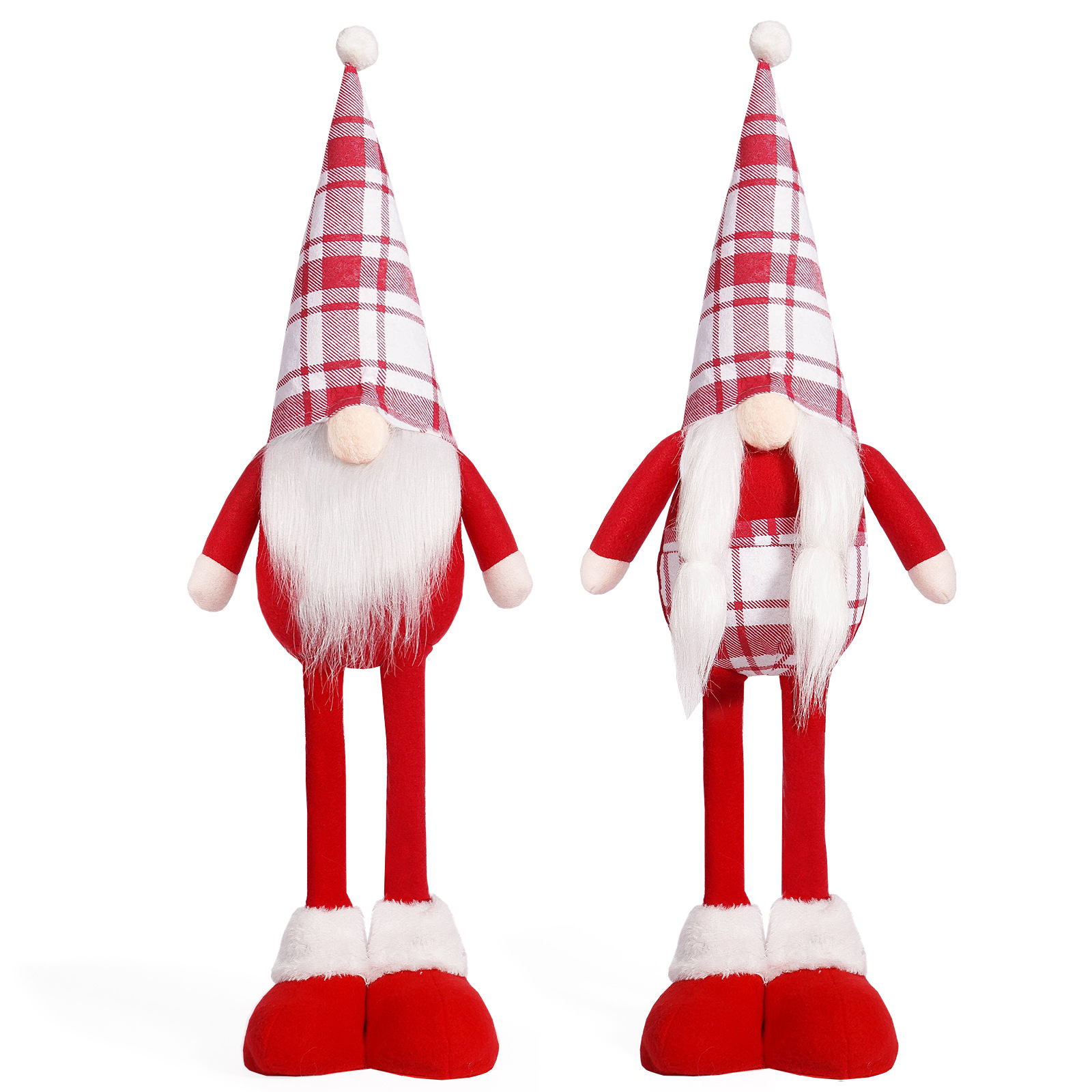 Navidad transfronteriza muñeca roja sin cara enana muñeca de pie adorable creativa Rudolf decoraciones