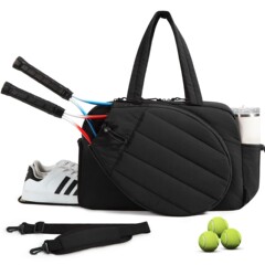Pickleball bag 跨境匹克球包防水带鞋隔层可容2球拍女运动健身包