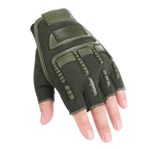 Foreign trade gloves for men and women, half-fingered training mountaineering non-slip free soldier camouflage outdoor sports tactical gloves