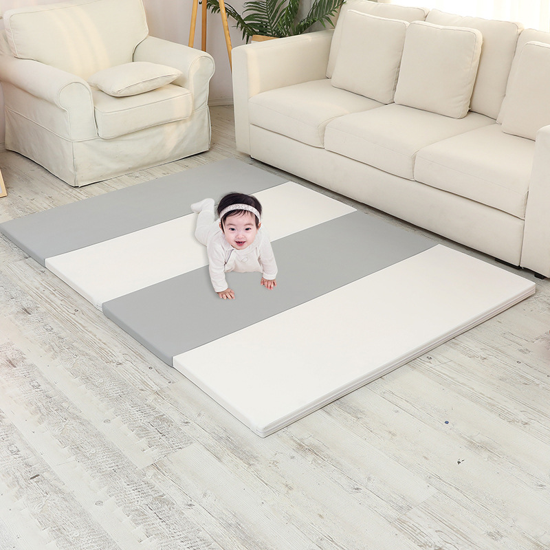 환경 친화적 인 PU 크롤링 매트 아기 크롤링 매트 아기 바닥 매트 홈 게임 매트 두꺼운 4cm 접이식 방수