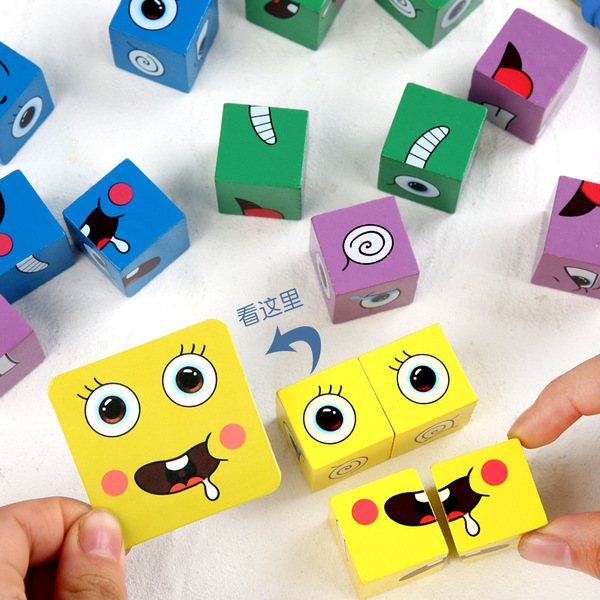 wooden fighting Rubik's cube for double