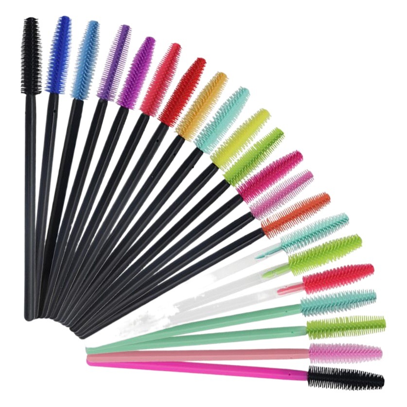 Disposable Eyelash Brush Tower Type 50 Silicone Eyelash Curling Small Eyebrow Brush Eyelash Comb Makeup Tools Wholesale