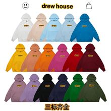 加绒DERW笑脸潮牌HOUSE比伯同款冬季新款字母多色印花男女款卫衣