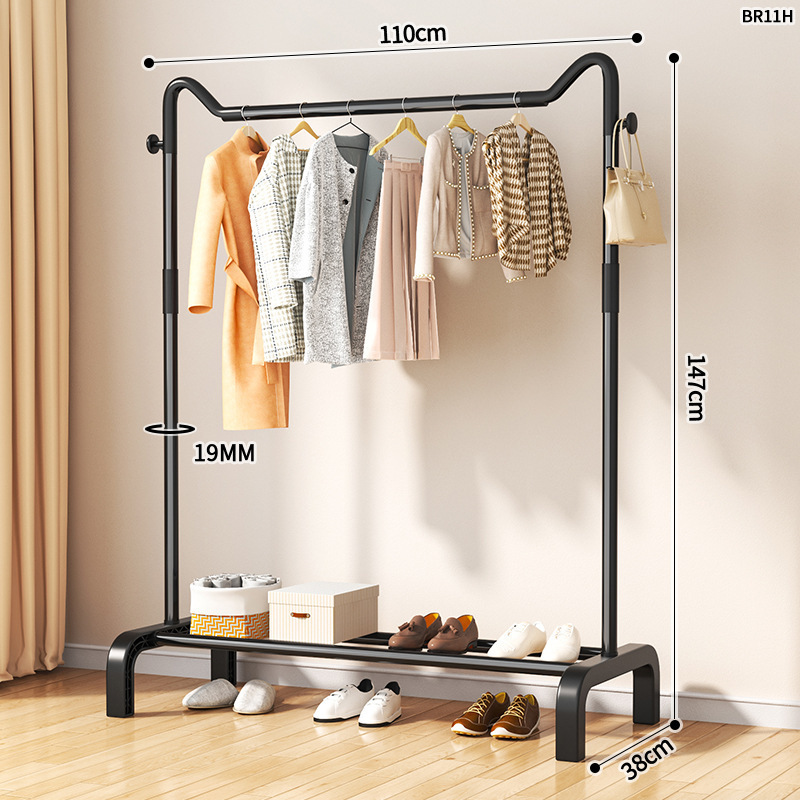 [고양이귀] 단극 굽은 다리 110 블랙