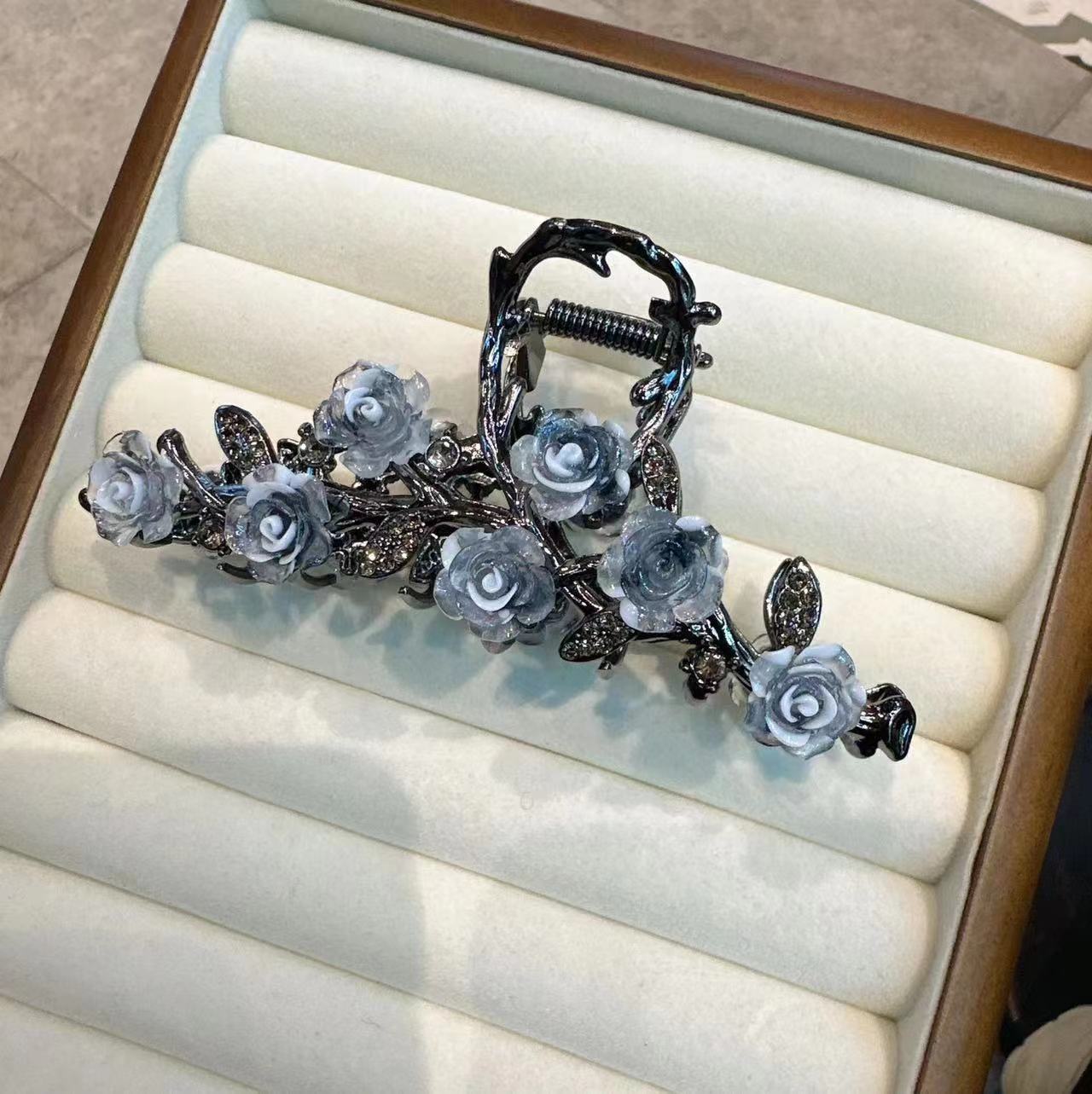 7 로즈 프렌치 메탈 클립 블루