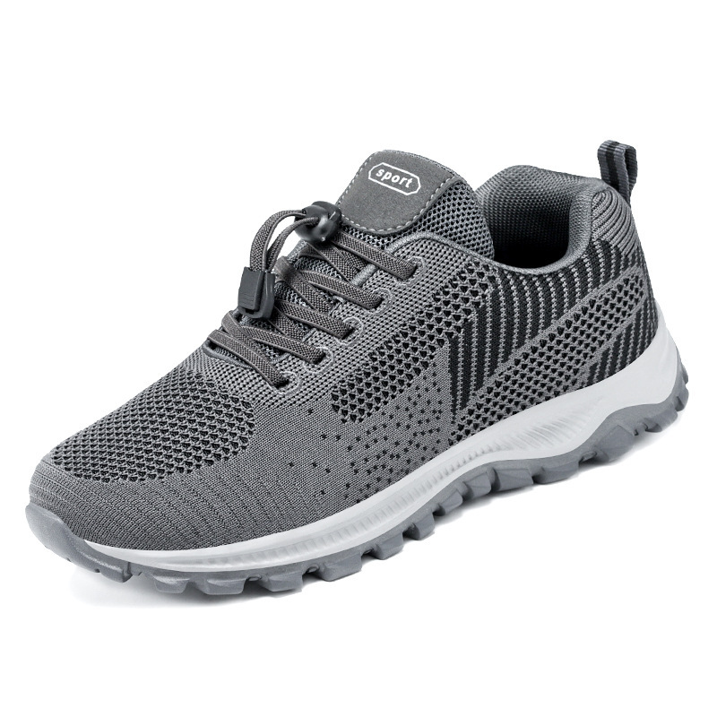 Zapatos de viaje de otoño personalizados cómodos de mediana edad y viejos zapatos de correr suaves zapatos deportivos pareja de ancianos