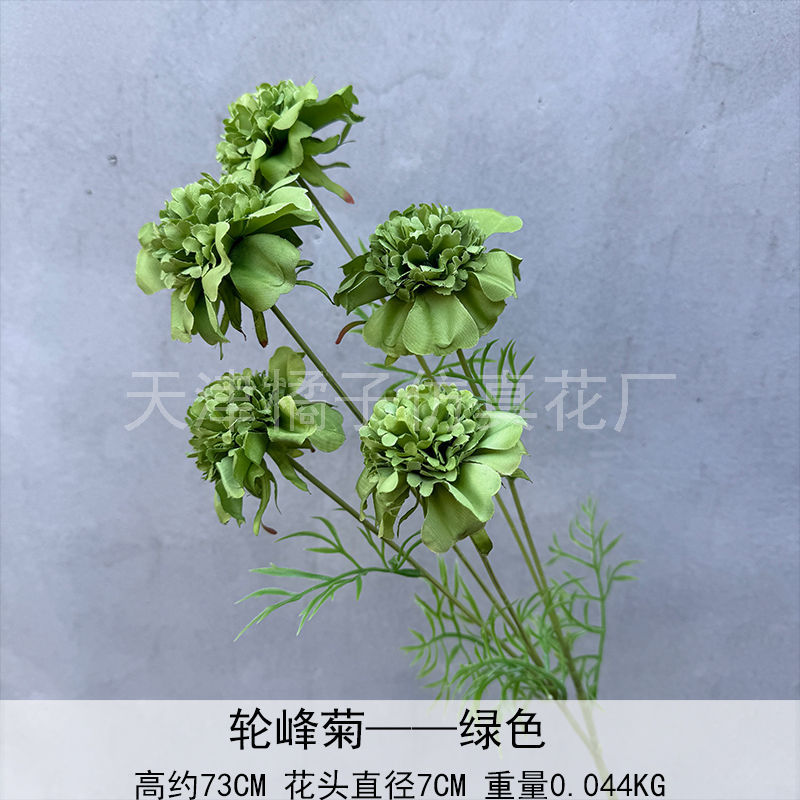 Flores de boda de alta calidad de flores de madera verde de bambú y lirio de pino masson de alta calidad