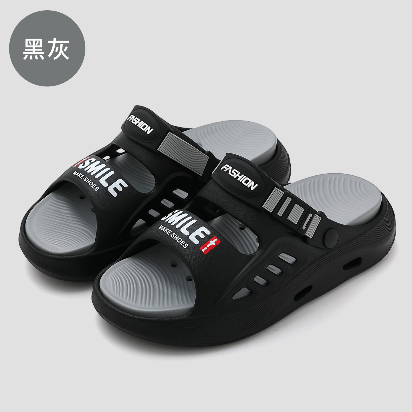Zomerslippers voor heren, trendy merk, comfortabel, topkwaliteit, waterdicht, antislip, strandsandalen, casual model met één bandje_voghion.com