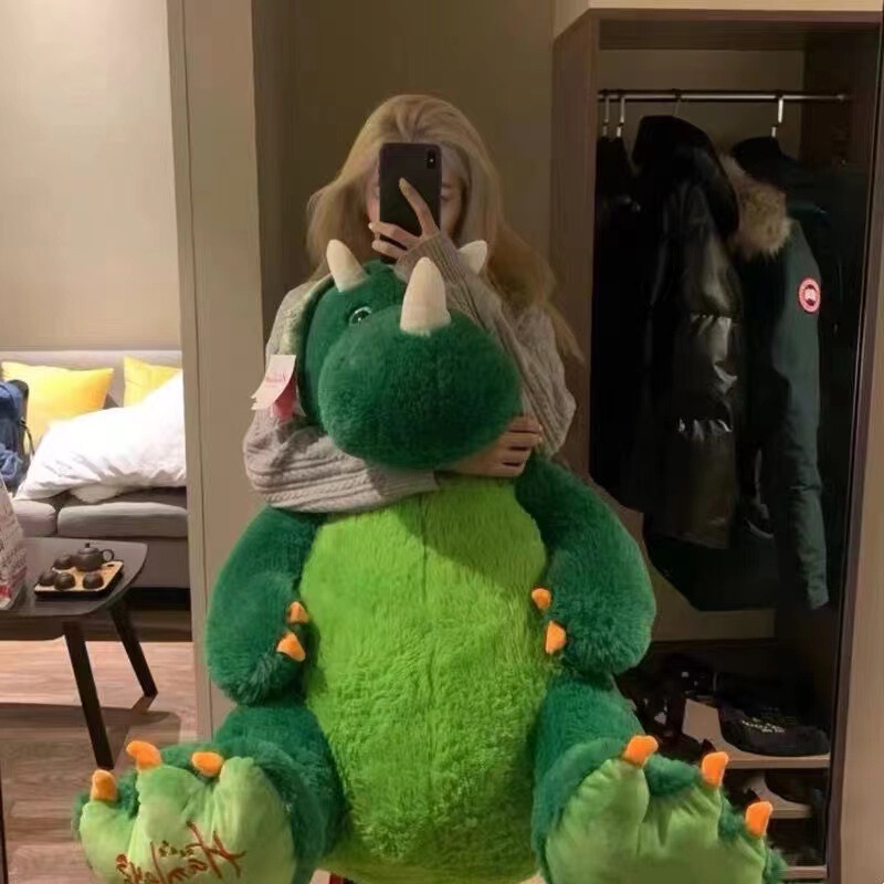 Hamlets Triceratops Doll Oversized Sleeping Pillow Large Plush Doll Birthday Gift Cool