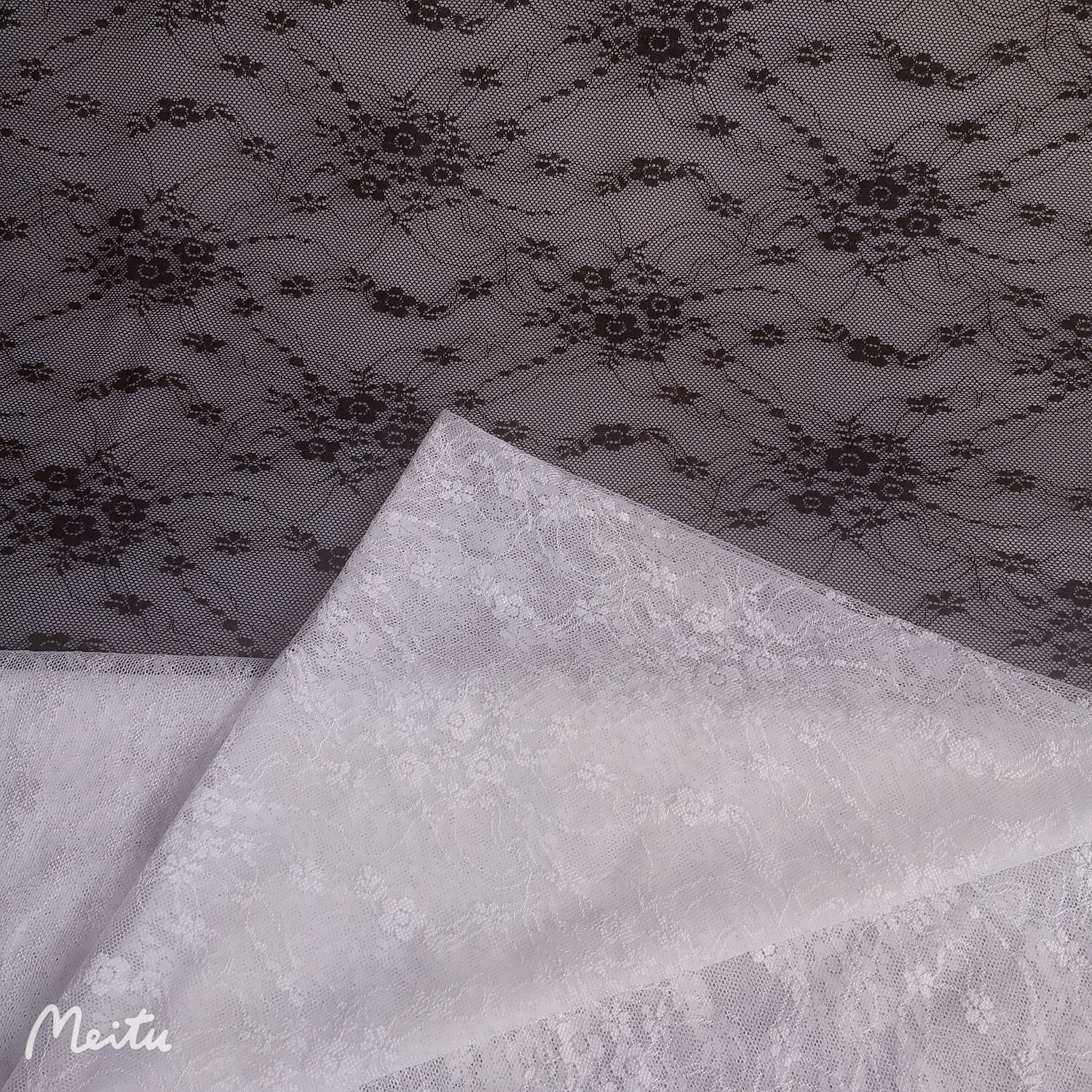 热卖款~好品质锦氨弹力柔软连接小花提花蕾丝 小清新款时装等面料