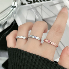 2024年新款小眾設計高級感指環輕奢精緻愛心戒指女時尚個性潮