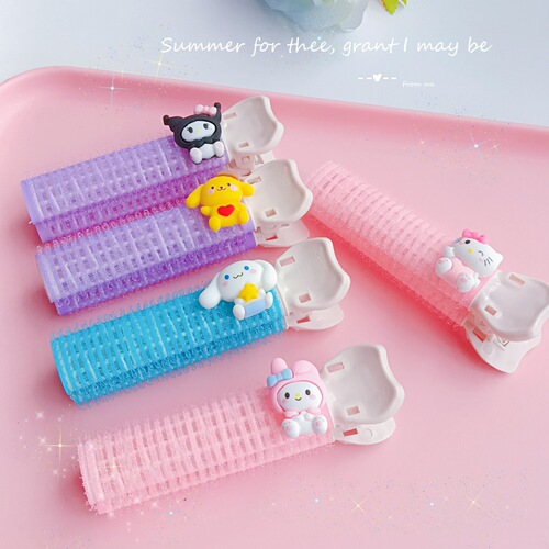 Bangs fluffy artifact hair root fluffy clip head hair clip Sanrio fixed seamless lazy styling curler for women