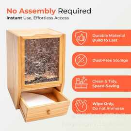 跨境木质咖啡过滤纸收纳盒实木杂粮分配器存储架家用多用途整理盒