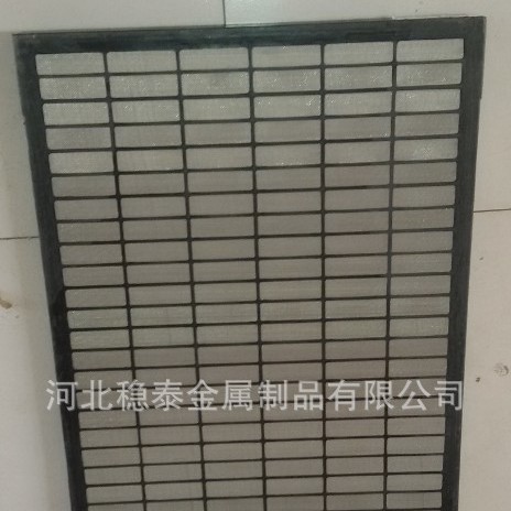 厂家供应1250×700×28mm平板框架振动筛网composite frame