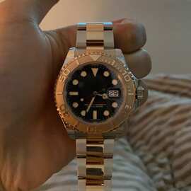 游艇名仕外贸潜航者水鬼不锈钢表带夜光防水非机械石英手表